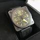 Bell & Ross Br01-94 S Yellow Aviator 46mm Pvd Chrono Limited Edition 500 Pieces