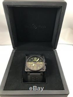 Bell & Ross BR01-94 S Yellow Aviator 46MM PVD Chrono Limited Edition 500 Pieces