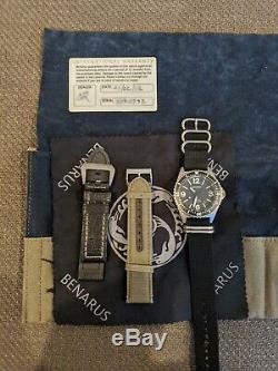Benarus Mil Diver Limited Edition Automatic 45mm Blasted 42/50 pieces Rare