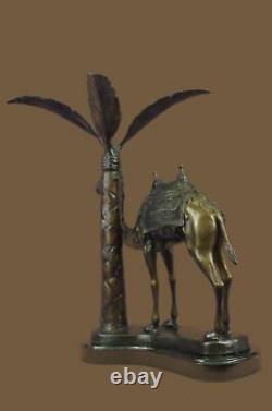 Bronze Sculpture Statue Large Limited Edition Camel Plant Holder Figurine Piece