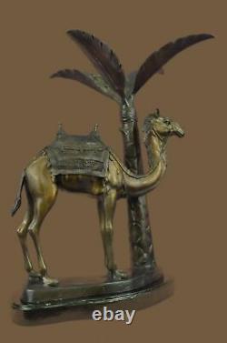 Bronze Sculpture Statue Large Limited Edition Camel Plant Holder Figurine Piece
