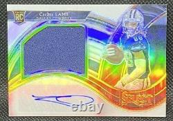 CEEDEE LAMB SELECT AUTO/JERSEY RPA /75 SILVER PRIZM AUTOGRAPH RC Dallas Cowboys