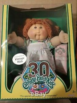 Cabbage Patch Kids Vintage Doll Limited Edition 30th Birthday Red Hair NIB