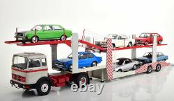 Car Transporter 6 Car Trailer 118 Scale Metal Fantastic Display Piece Rare New