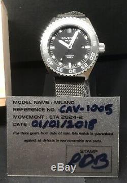 Cavenago Milano 1000m Swiss Automatic 46mm Italian Limited Edition 100 Pieces