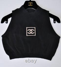Chanel Most Wanted Iconic Vintage CC Logo Cropped Top, 36/38, Collector's Piece