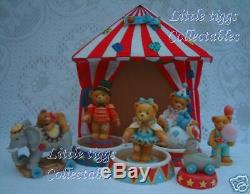 Cherished Teddies Circus Collection 7 Pieces! INC Tent & Limited Edition Pieces