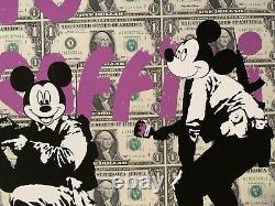 Chris Boyle'No Graffiti' 47/50 Money Dollar Bill street art print Banksy Mickey