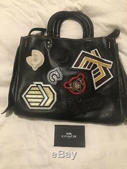 Coach 1941 Black Varsity Patch Rogue 57231 Limited Edition Only One On Ebay