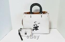 Coach 1941 X Felix Cat laughing LIMITED ED. Piece Rogue Chalk withPOUCH 58436 NEW