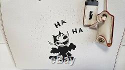 Coach 1941 X Felix Cat laughing LIMITED ED. Piece Rogue Chalk withPOUCH 58436 NEW