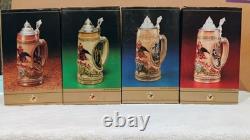 Complete 4-Piece Budweiser Tomorrow's Treasures Limited Edition Stein Set