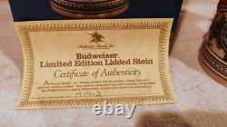 Complete 4-Piece Budweiser Tomorrow's Treasures Limited Edition Stein Set