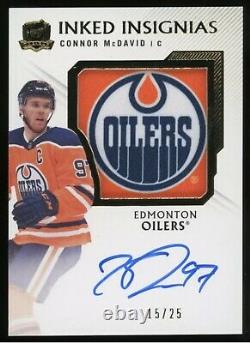 Connor McDavid the cup inked insignias ssp auto #d 15/25