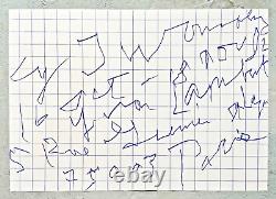 Cy Twombly Expo Paris Poster Galerie Yvon Lambert Oct 16 Nov 18 1982