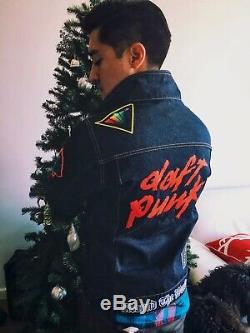 DAFT PUNK$650 LIMITED EDITION Denim trucker patch embroidered merch size M