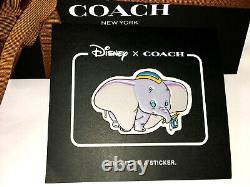 DISNEY x COACH Dumbo The Elephant Movie LEATHER STICKER Patch LIMITED EDITION