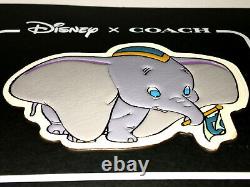 DISNEY x COACH Dumbo The Elephant Movie LEATHER STICKER Patch LIMITED EDITION