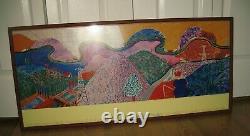 David Hockney Mulholland Drive LACMA 1980 Limited Edition Framed Poster