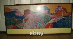 David Hockney Mulholland Drive LACMA 1980 Limited Edition Framed Poster