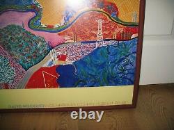 David Hockney Mulholland Drive LACMA 1980 Limited Edition Framed Poster