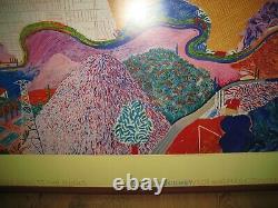 David Hockney Mulholland Drive LACMA 1980 Limited Edition Framed Poster