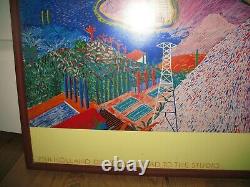 David Hockney Mulholland Drive LACMA 1980 Limited Edition Framed Poster