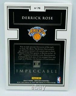 Derrick Ro 2016-17 Panini Impeccable NBA Logo Silver Troy Ounce Bar /16 SSSP