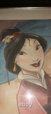 Disney Mulan Print Framed Limited Edition 18/250 Vgc