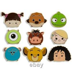 Disney Store Exclusive Limited Edition Tsum Tsum 9 Piece Pin Set Tangled Monster