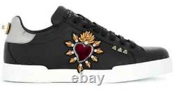 Dolce & Gabbana Trainers Sneakers Size UK 7 Portifino Sacred Heart Patch