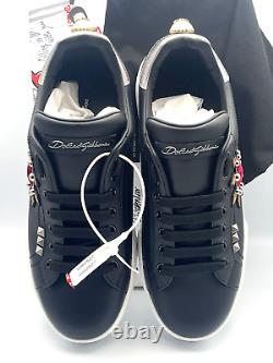 Dolce & Gabbana Trainers Sneakers Size UK 7 Portifino Sacred Heart Patch