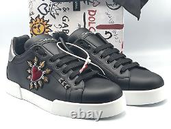 Dolce & Gabbana Trainers Sneakers Size UK 7 Portifino Sacred Heart Patch