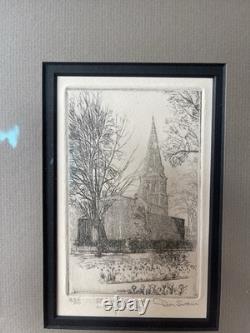 Don Swann Etching St. Anne's Church Annapolis Maryland Signed Limited Edition 23