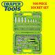 Draper 55318 Limited Edition 1/4 & 1/2 Drive 100 Piece Metric Socket & Bit Set