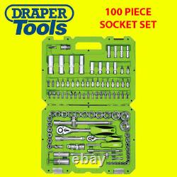 Draper 55318 Limited Edition 1/4 & 1/2 Drive 100 Piece Metric Socket & Bit Set