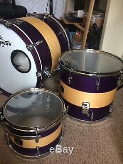 Drum Kit 3 Piece Gretsch Renown Maple Limited Edition Purple AND Hardcase Cases