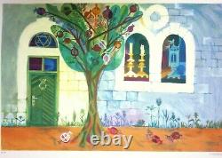 Eliezer Weishoff original Lithograph signed limited edition shabat in jerusalem