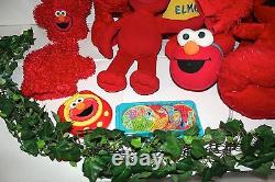 Elmo Limited Edition Stuffed Animals With Kids CD Player & More 15 Piece Lot