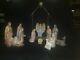 Fenton Art Glass First Edition Nativity 12 Piece Set Plus Gold Star Of Bethlehem