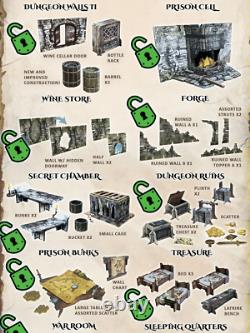 Fantasy Dungeon Kickstarter Edition (28-35mm, 732 pieces) Battle Systems Terrain