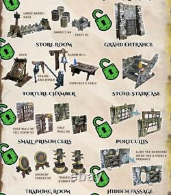 Fantasy Dungeon Kickstarter Edition (28-35mm, 732 pieces) Battle Systems Terrain