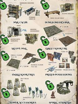 Fantasy Dungeon Kickstarter Edition (28-35mm, 732 pieces) Battle Systems Terrain