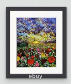 Fantasy Rose Sunrise Limited Edition 11x14 Linen Fine Art Print Signed #'d /300