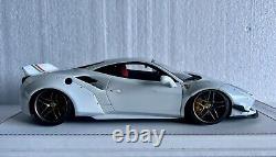 Ferrari 488 Pista Liberty Walk Pearl White. Ltd To 50 Pieces