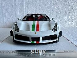 Ferrari 488 Pista Liberty Walk Pearl White. Ltd To 50 Pieces