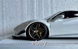 Ferrari 488 Pista Liberty Walk Pearl White. Ltd To 50 Pieces