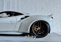 Ferrari 488 Pista Liberty Walk Pearl White. Ltd To 50 Pieces