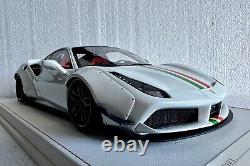 Ferrari 488 Pista Liberty Walk Pearl White. Ltd To 50 Pieces