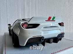 Ferrari 488 Pista Liberty Walk Pearl White. Ltd To 50 Pieces